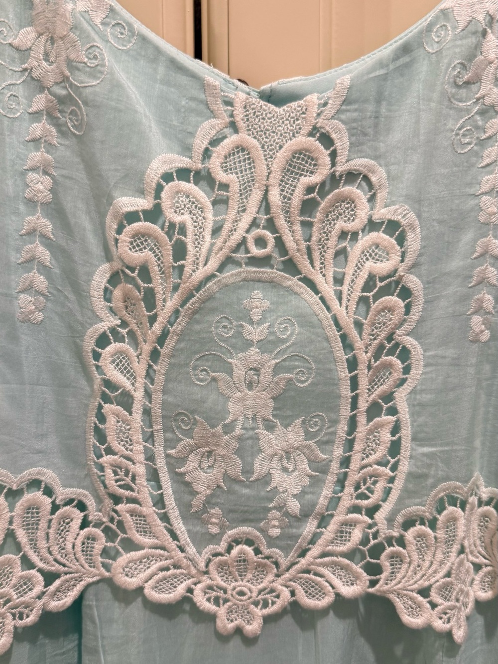 Dolce Vita Mint Lace-Trim Spaghetti Strap Mini Dress - Picture 3 of 5